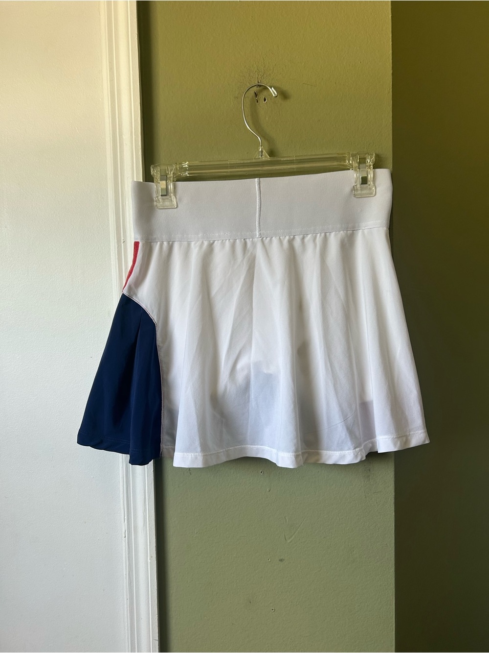 Nike Women's Colorblock Skater Skirt - Red, White & Navy - Picture 2 of 10